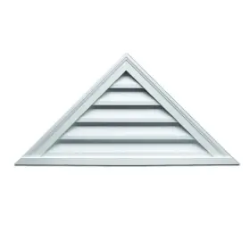 Ftrlv48x18 Fypon 48 Inch X 18 Triangle White Polyurethane Weather Resistant Gable Louver Vent