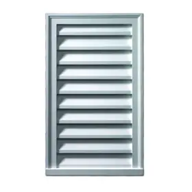 Lv14x27 Fypon 14 Inch X 27 Rectangular Polyurethane Weather Resistant Gable Louver