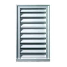 Lv18x36 Fypon 18 Inch X 36 Rectangular Polyurethane Weather Resistant Gable Louver Vent