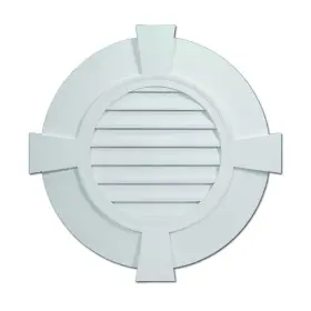 Rlv24-4ftk Fypon 32.843 Inch X Round White Polyurethane Weather Resistant Gable