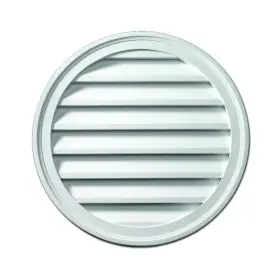 Rlv28 Fypon Gable Vents Nft Louvers 28 Inch Polyurethane Round Exhaust Paintable White