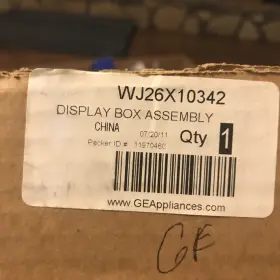 Wj26x10342 Ge 203322190085 Display Box Assembly