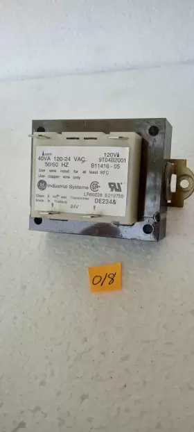 B11416-05 Ge Lr60228 Furnace Transformer 40va 120-24 Vac Clas Ii