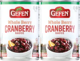 Gefen 445001644649 Whole Berry Cranberry Sauce 16oz 2 Pack No High Fructose Corn Syrup