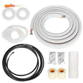 Icc2406942 Genrics White 1/4 Inch - 3/8 Dia.16 Feet Fit For Mini Split Heat Pump Systems Install Kit