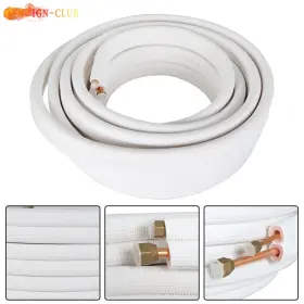 Icc2407725 Genrics Install Kit For Mini Split Heat Pump Systems 50ft 1/4 Inch -3/8 Dia Connection Pipe