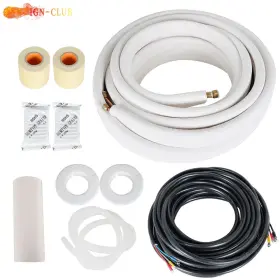 Icc2407986 Genrics 1/4-3/8 Dia. 50 Ft Install Kit For Mini Split Heat Pump Systems With Accessories