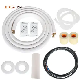 Genrics Ign2379448 Install Kit Fits For Mini Split Heat Pump Systems High Quality 16ft 3/8- 5/8 Dia
