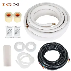 Ign2380308 Genrics Install Kit For Mini Split Heat Pump Systems 50 Feet New 1/4 Inch -3/8 Dia