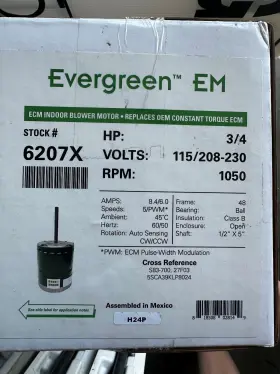 5sme39nxl444 Genteq Ge Industrial 6207x Replaces 6107e Motor And 6107ectl Module