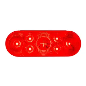 75798 Gg Grand General Oval Highway Red/red 7 Led Sealed Light