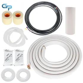 Gre138370 Gggreatparts White 25 Feet Install Kit For Mini Split Heat Pump Systems 3/8 Inch - 5/8 Dia. Pipe