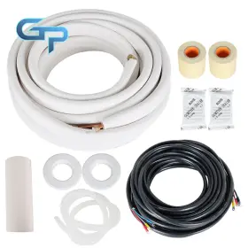 Gre138390 Gggreatparts Install Kit Fit For Mini Split Heat Pump Systems 50 Feet 1/4 Inch -3/8 Dia. Pipe