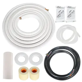 Globalmart-top Gt5036486 25 Ft 1/4 Inch - 1/2 Dia. Install Kit Suitable For Mini Split Heat Pump Systems