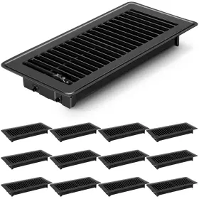 Gmurnai 445027159172 Floor Vents Registers 4x10 Inch Heavy Duty Metal Heat Air Vent Covers 4 X
