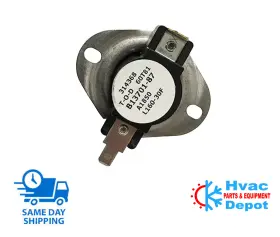 Gmnt060-3 Goodman B1370187 Primary Limit Switch 160f Open For Gmt135-5 Furnaces