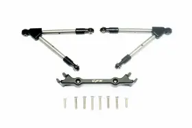 Gpmrus4049f-bk Gpm For Traxxas Rustler 4x4 Vxl 67076-4 Upgrade Parts Aluminum Front Tie Rods Wi