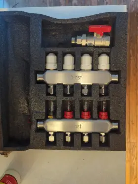 167638-521 Gpoas Radiant Floor Heating Valves Incomplete Set See Pictures