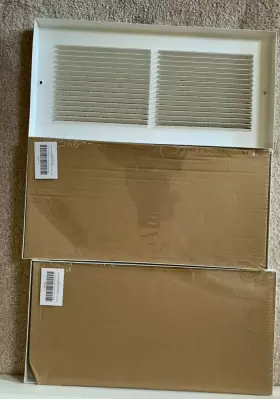 4mjw2 Grainger International 3 Wall Vents Cold Air Return 14 Inch X 6 Duct Opening-white Color #3