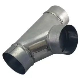 Grftj12ga26 Greenseam Round Duct Tee 12 In Dia Galvanized Steel 26 Ga W 21-1/2 Inch L