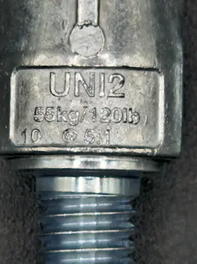 Uni12 Gripple 100 Unistrut #2 Locks / With 3/8 Inch Nut Flange #2
