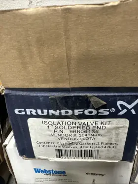 96806136 Grundfos Uni-flange Isolator Valve Set Standard Size