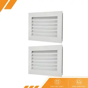 Gryfton 669739206628 2 X Door Air Vent Cover 12 Inch X8 Aluminum Grille Ventilation Louvered
