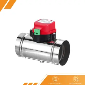 Ac24v Gryfton 680811324498 3 Inch Duct Damper Stainless Steel Motorized Hvac Volume Airflow Backdraft