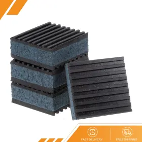 Gryfton 686130901419 4pack Rubber Anti Vibration Pads 2 Inch X 7/8 With Blue Eva Center