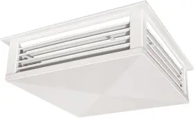 Df-24p-cr Gsw 24 Inch White Powder Coated Adjustable Air Diffuser 26 X Mounting Edge