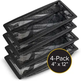 Haak Floor Register Trap 860004542261 - Vent Cover Durable Screen That Attaches Easily 4x12 Inch #2