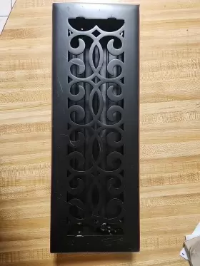 1002 Hampton Bay 265 303 4 Inch X 12 Classic Scroll Floor Register In Black -vent