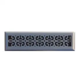 Hampton Bay 744110262780 Classic Scroll 2 Inch X 12 Steel Floor Register In Brushed Nickel
