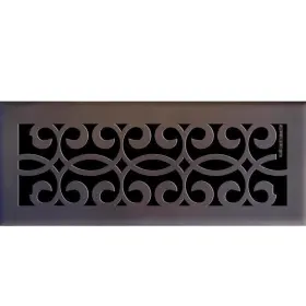 Hampton Bay 803492139421 Classic Scroll 4 Inch X 12 Steel Floor Register Oil Rubbed Bronze Od 5.5 13.5