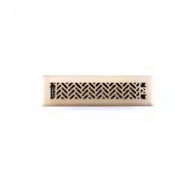 Hampton Bay 803492185053 Interwoven 2 Inch X 12 Steel Floor Register In Brushed Gold