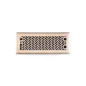 Hampton Bay 803492185077 Interwoven 4 Inch X 12 Steel Floor Register In Brushed Gold