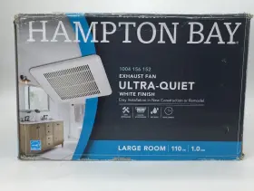 Bpt18-34a-5 Hampton Bay 110 Cfm Ceiling Mount Room Side Installation Quick Connect Bathroom Exhaust Fan