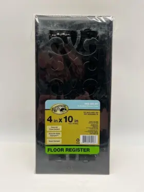 E1401ob04x10 Hampton Bay Classic 4 Inch X 10 Steel Floor Register In Oil Rubbed Bronze