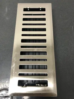 E1404bn04x12 Hampton Bay 4x12 Steel Floor Register In Brushed Nickel