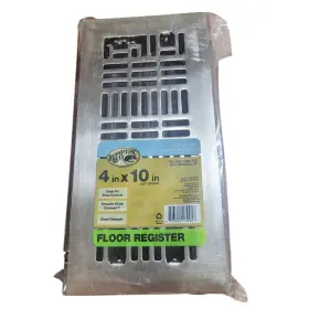 E1405bn04x10 Hampton Bay Art Nouveau 4 Inch X 10 Steel Floor Register In Brushed Nickel #2