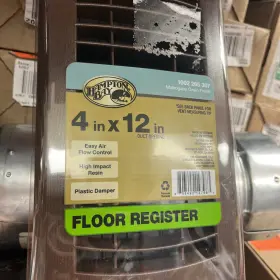 E1431m Hampton Bay 04x12 Faux Wood 4 Inch X 12 Plastic Floor Register In Mahogany Grain Lot Of