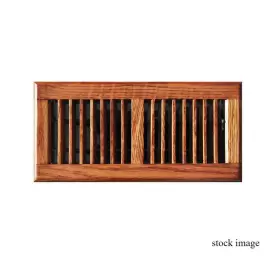 E1448m04x10 Hampton Bay Oak Wood 4 Inch X 10 2-way Wooden Floor Register M. Finis