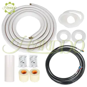 4ftft-1 Handdo 1134347 16 Feet Install Kit Fits For Mini Split Heat Pump Systems 1/4ftft-1/2ftft Dia. White