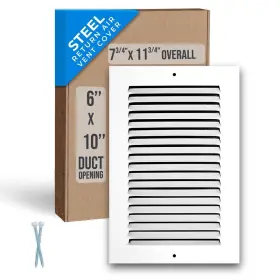 Handua 038775628600 Fits 6x10 Duct Opening Steel Return Air Grille By Vent Cover Grill For Si