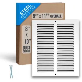 Handua 038775628624 Fits 8x10 Duct Opening Steel Return Air Grille By Vent Cover Grill For Si