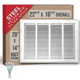 Handua 038775628693 Fits 20x14 Duct Opening Steel Return Air Filter Grille By Removable Door
