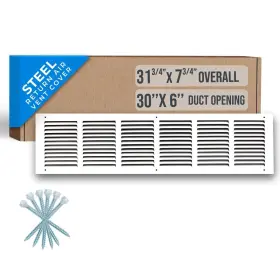 Handua 752505984094 Fits 30x6 Duct Opening Steel Return Air Grille By Vent Cover Grill For Si