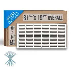 Handua 752505984230 Fits 30x14 Duct Opening Steel Return Air Grille By Vent Cover Grill For S