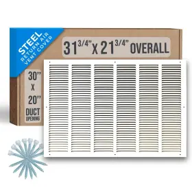 Handua 752505984476 Fits 30x20 Duct Opening Steel Return Air Grille By Vent Cover Gril