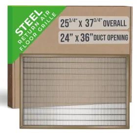 Handua 756014668704 Fits 24x36 And 36x24 Duct Opening Return Air Floor Grille By Walkable Ven